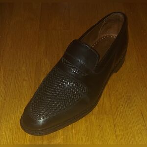 ALLEN EDMONDS CARLSBAD MEN'S BLACK LEATHER PENNY LOAFERS SIZE 9.5 D MADE IN USA